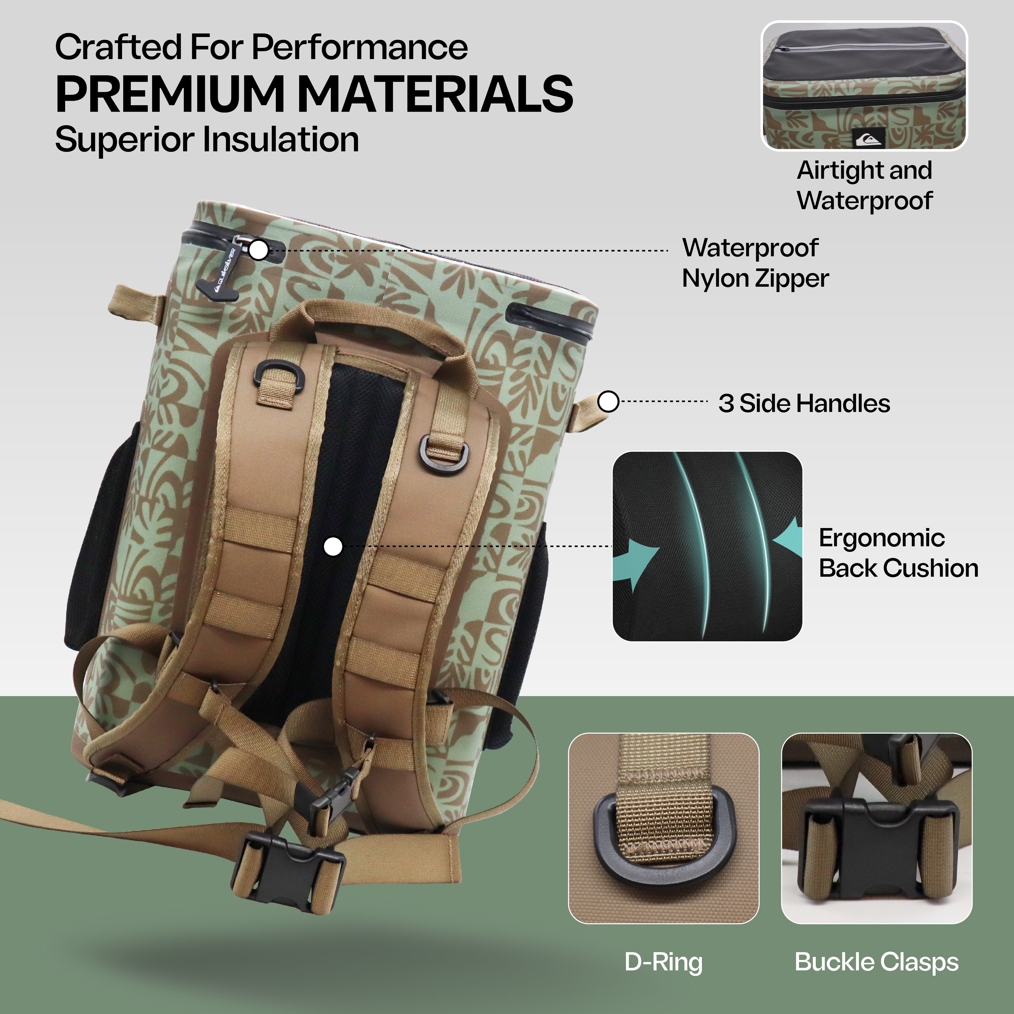 The Shoreline Collection Backpack Cooler